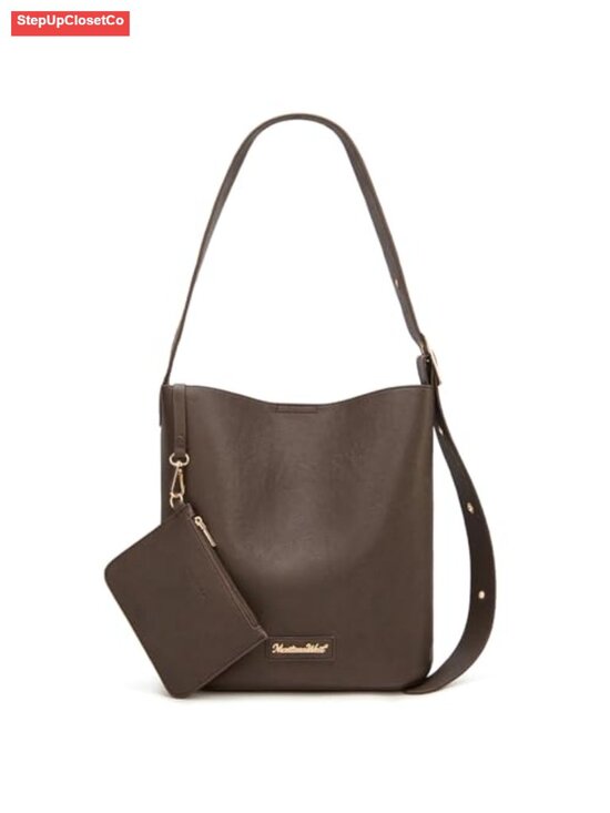 Handbags - Soft PU Leather Hobo Bag Women Shoulder Crossbody Purse Adjustable Strap Coin